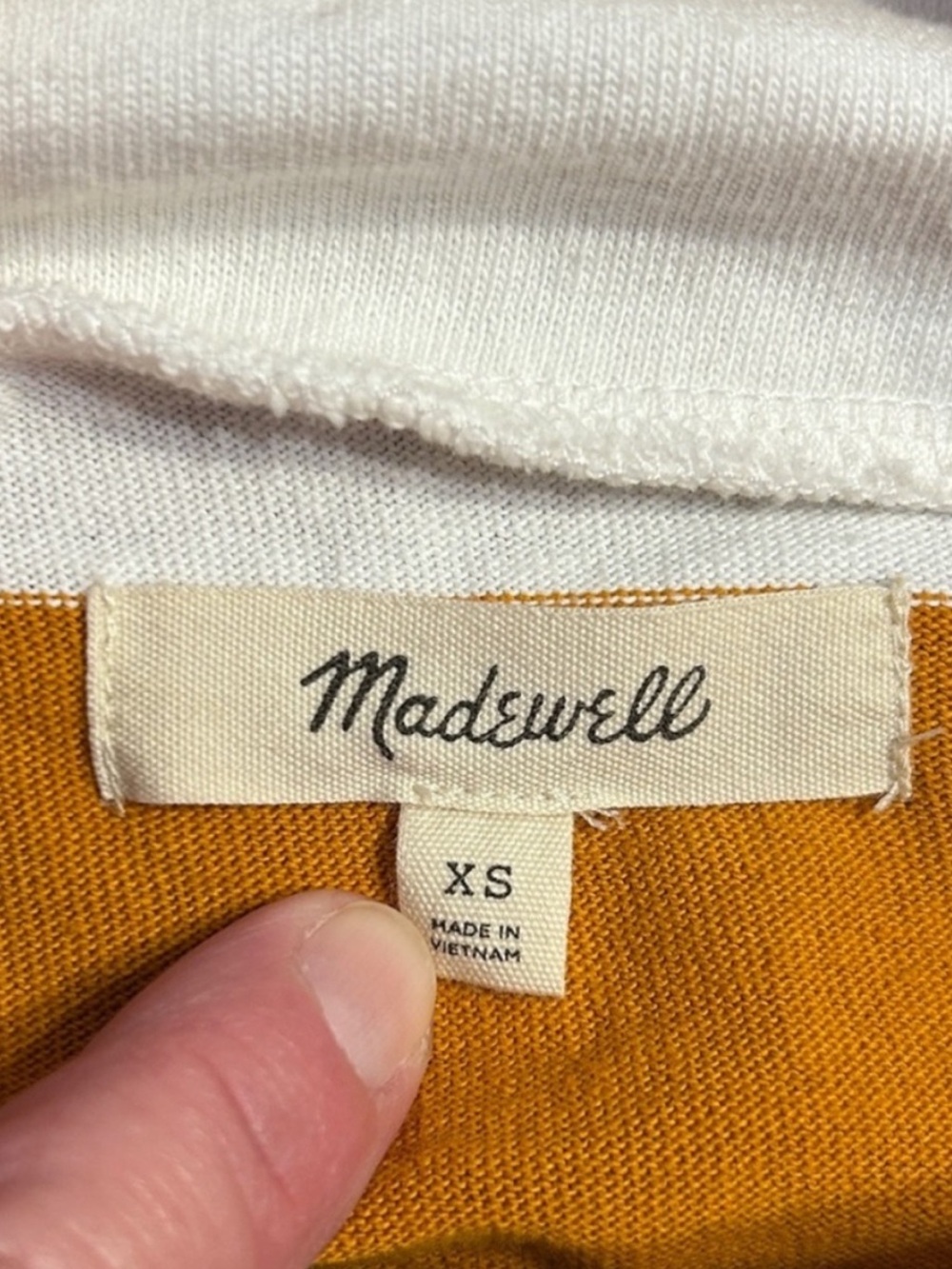 Madewell Striped Turtleneck Slouchy Cotton Slub Cozy Knit Sweater XS
DD - Picture 5 of 12